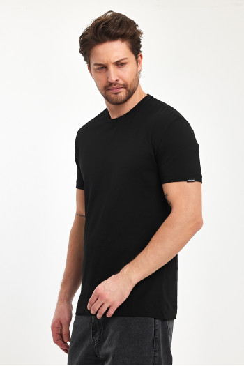 Футболка однотонна TREND 39049-6  Чорний (SIYAH)