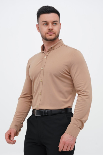 Сорочка однотонна Trend Collection 2265-1 Кемел (CAMEL)