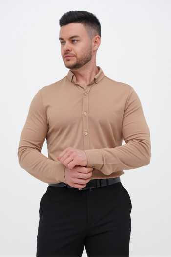 Сорочка однотонна Trend Collection 2265-1 Кемел (CAMEL)