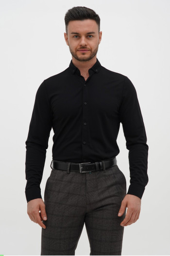 Cорочка однотонна Trend Collection 2265 Чорний (SIYAH)
