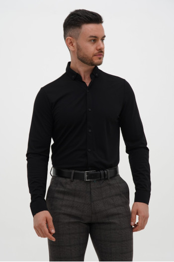Cорочка однотонна Trend Collection 2265 Чорний (SIYAH)