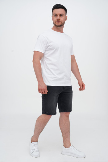 Шорти джинс  7119 Чорний (BLACK)
