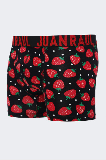 Труси з принтом JUAN RAUL JR91 Чорний+полуниця
