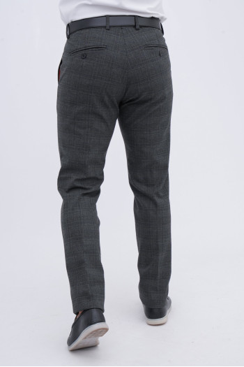 Штани slim fit Trend Collection 1267 Сірий+синій кл. (color 3)